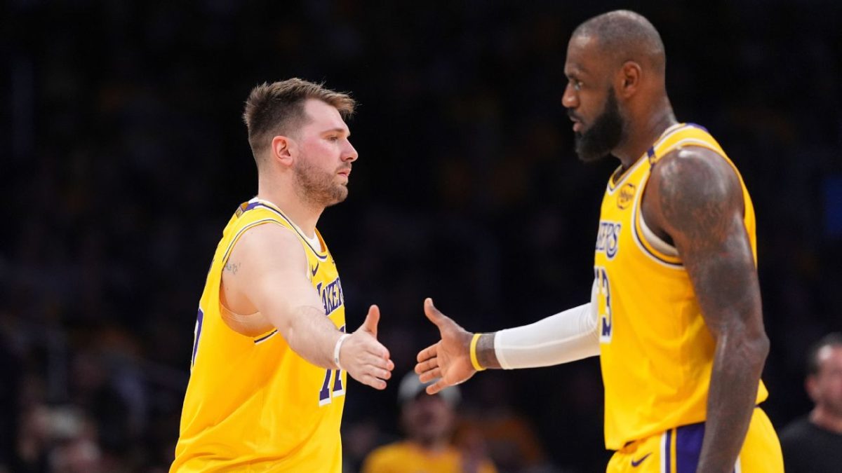 Luka "Magic" Dončić, and LeBron James on the debut game.